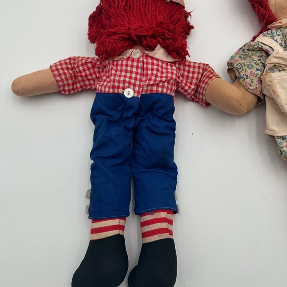 Vintage 1960’s Raggedy Anne And Andy Dolls By Knickerbocker. - Picture 8 of 9